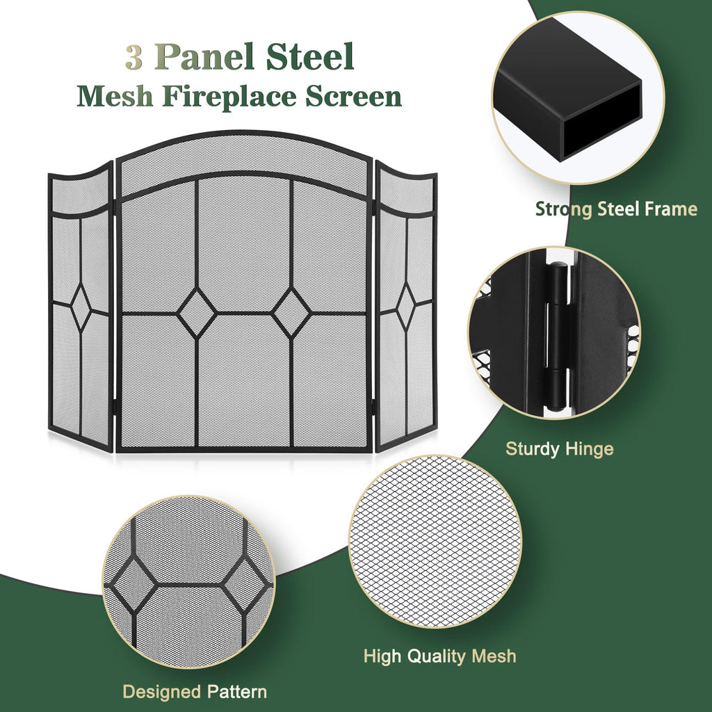 Fireplace Screen 3 Panel 48" x 30" R750308