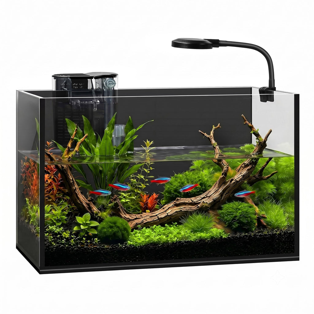 2 Gallon Fish Tank with Light and Filter U128599