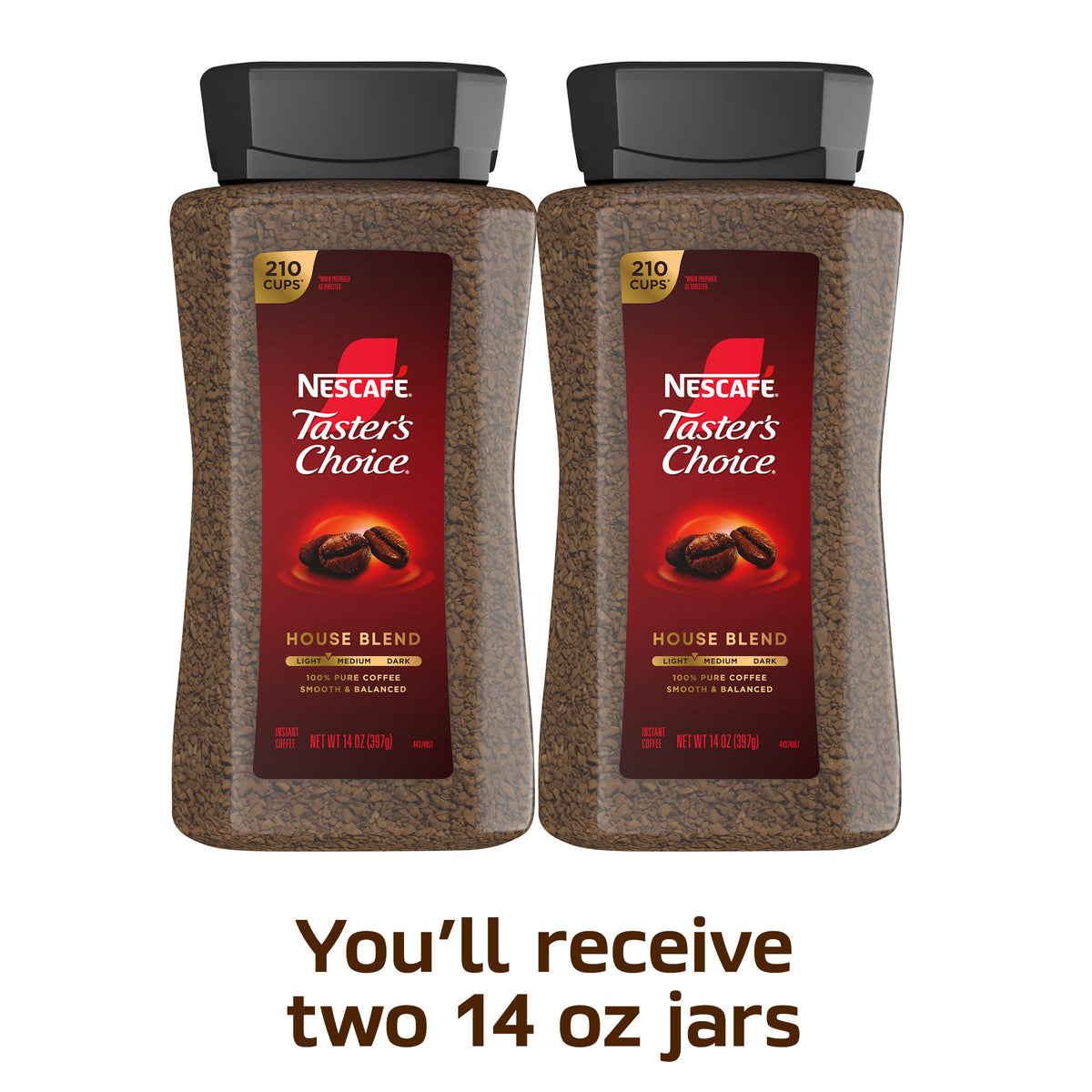 Instant Coffee 2 Jars 14 oz H844