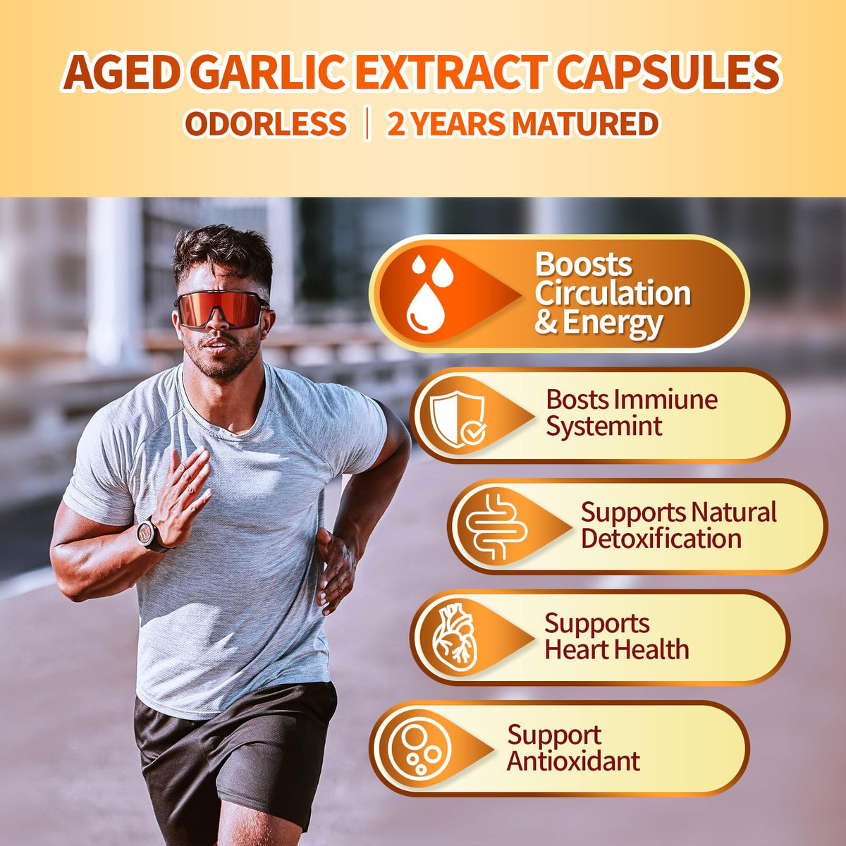 Aged Garlic Extract Capsules, 300 Softgels, Odorless, Gluten Free D14204