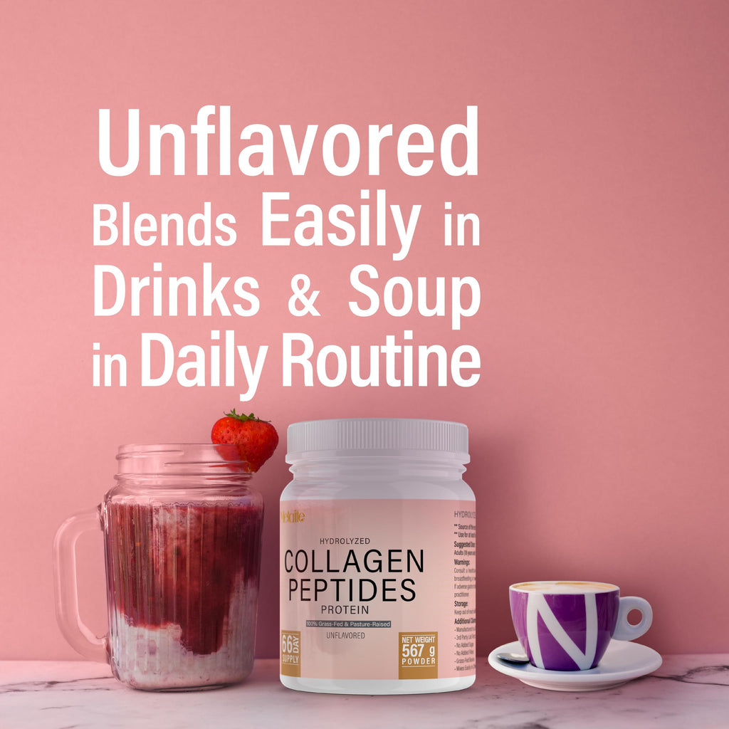 Hydrolyzed Collagen Peptides Powder 20 Oz Unflavored G400901