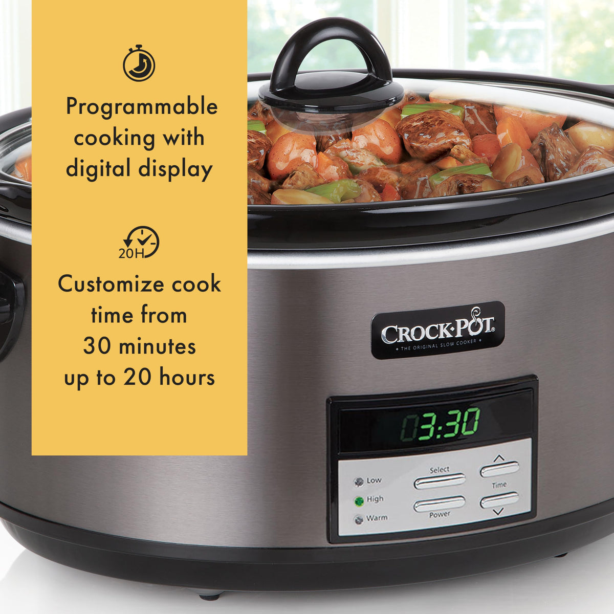 8-Quart Programmable Slow Cooker H130289