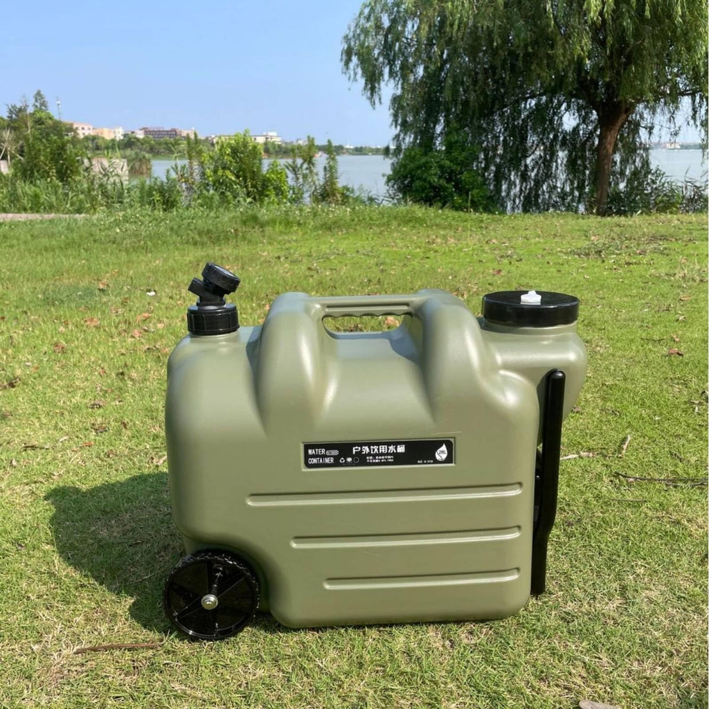 Portable Water Dispenser with Faucet Wheels Large Capacity D33151