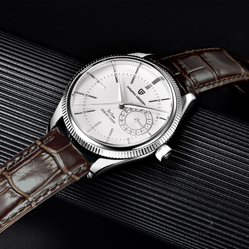 40mm Stainless Steel Quartz Wristwatch with Date Display R83813