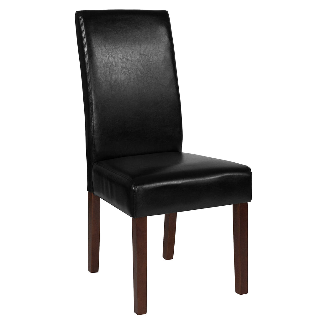 Black Faux Leather Accent Dining Chair A534