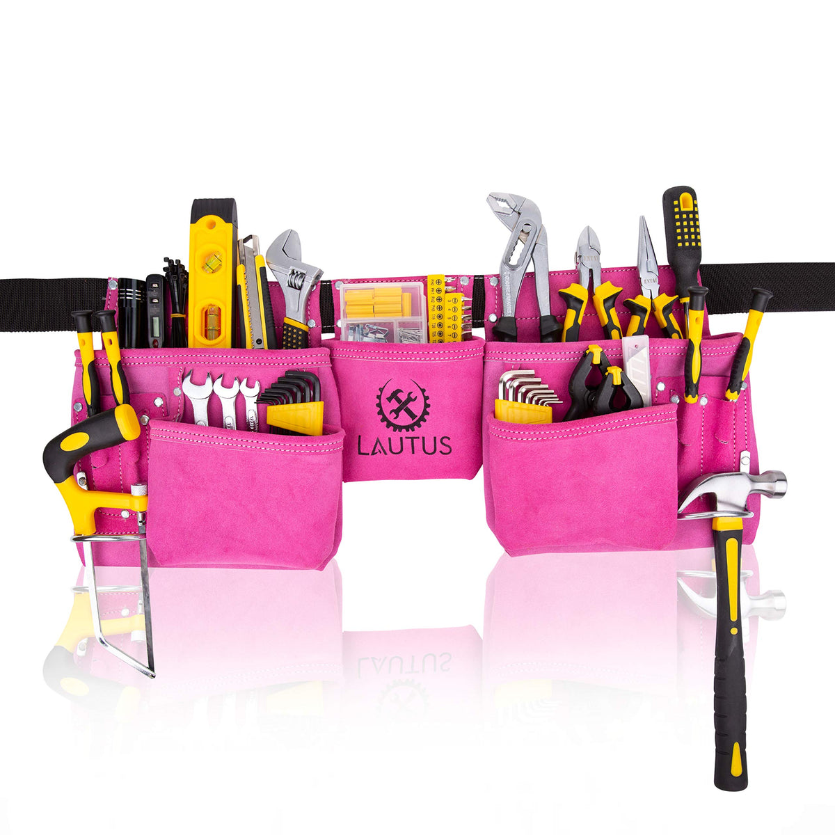 Pink 11 Pockets Tool Belt C136598
