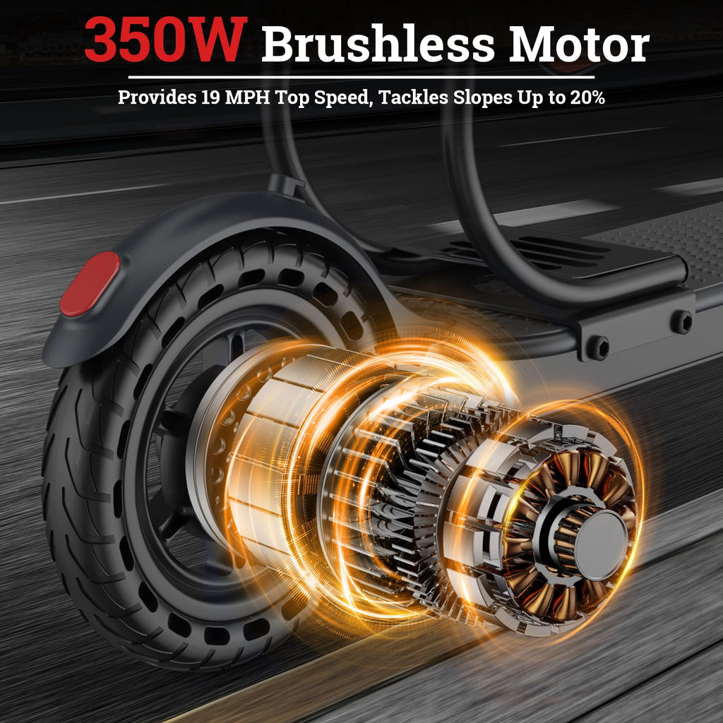Electric Scooter with 350W/500W Motor, 16-22 Miles Range, Folding K4712