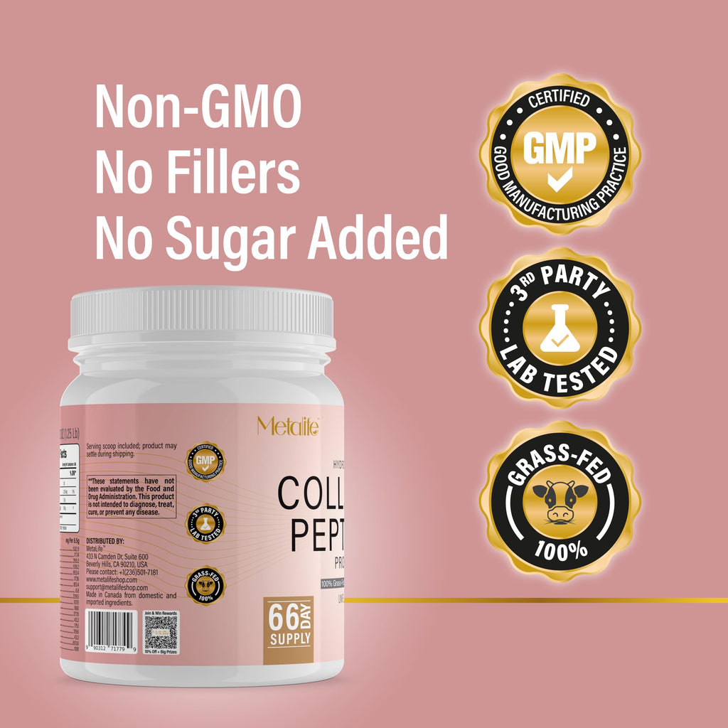 Hydrolyzed Collagen Peptides Powder 20 Oz Unflavored G400901
