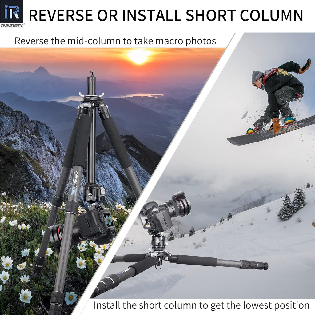 Carbon Fiber Camera Tripod with Ball Head C553