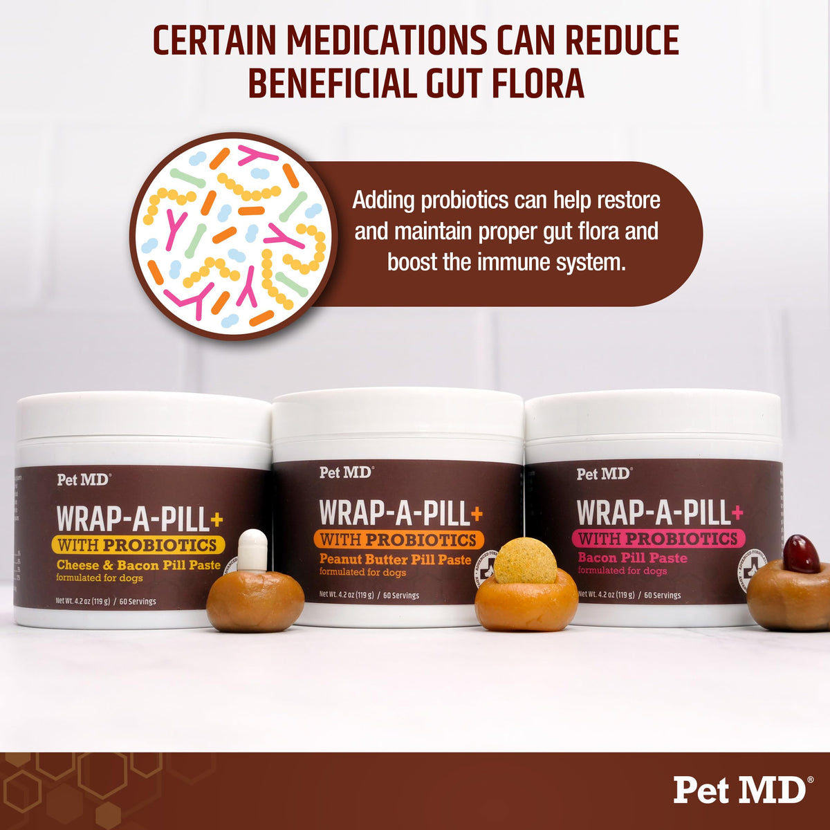 Probiotics Dog Pill Wrap 4.2oz C58612