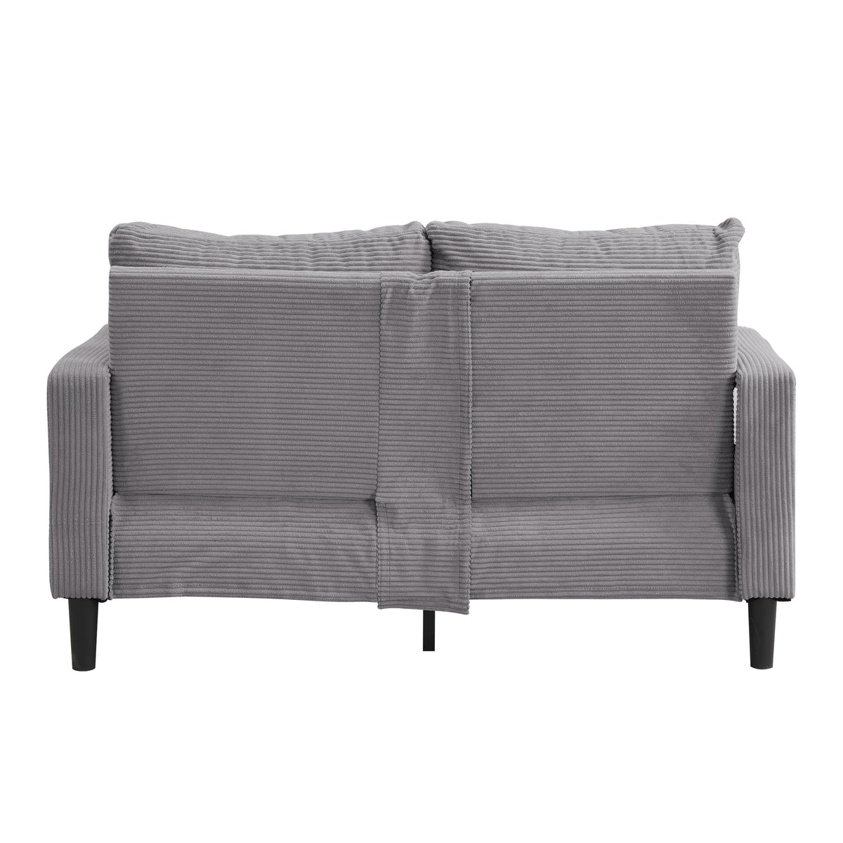 Light Gray Upholstered 2 Seat Loveseat Sofa O21629