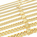 10K Yellow Gold Cuban Link Chain Necklace S85896