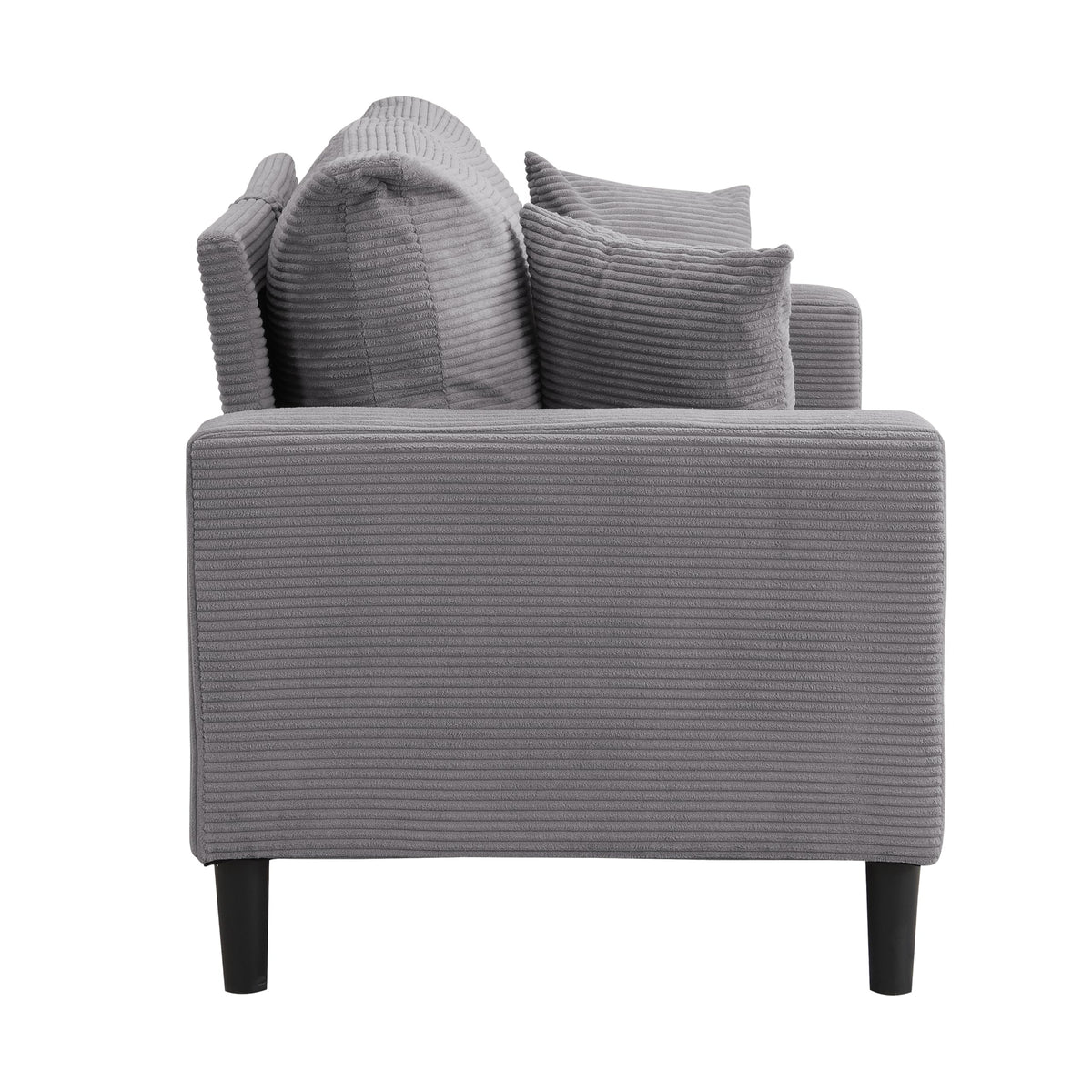 Light Gray Upholstered 2 Seat Loveseat Sofa O21629