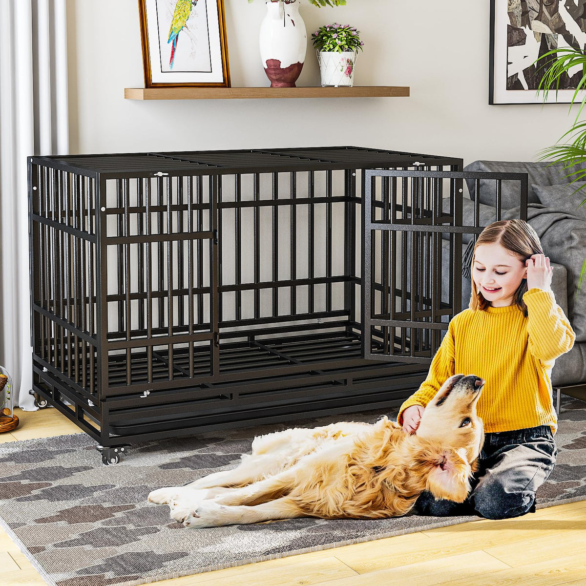 48 Inch Heavy Duty Dog Crates J4392