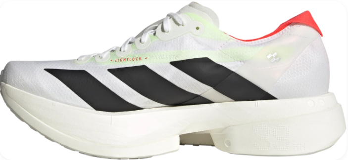 adidas Adizero Adios Pro 4 Running Shoes – Cloud White / Core Black / Silver Metallic (JR1094)